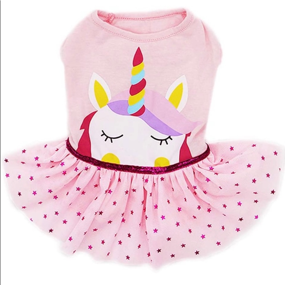 Dog Unicorn Dress (Small/Medium Dog)